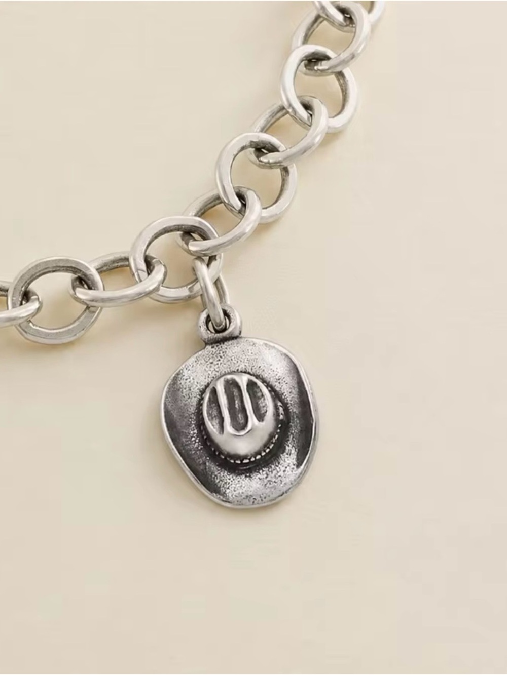 Sterling Silver James Avery style Cowboy Hat Charm.